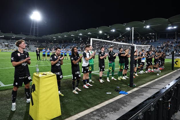 SOCCER - UEFA CL, Sturm vs Fenerbahce GRAZ,AUSTRIA,11.AUG.26 - SOCCER - UEFA Champions League, qualification, SK Sturm Graz vs Fenerbahce Istanbul. Image shows team of Sturm.  GEPAxpictures xChrisxBauer