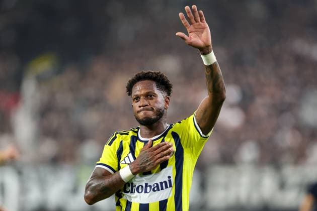 11 August 2026 - SOCCER - 2026 27 UEFA CHAMPIONS LEAGUE, Third Qualifying Round, 2nd Leg SK Sturm Graz vs Fenerbahce SK Fred (Fenerbahce) celebrates victory after the match Graz Stadion Graz Liebenau Styria Austria Copyright: xYigitxOermex xPsxImagesxYigitxOermex xPsxImagesx