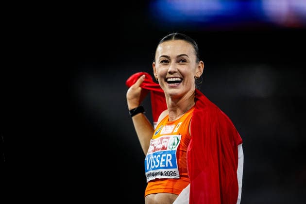260811 Nadine Visser of Netherlands celebrates after women™s 100 meter hurdles final during day 2 of the 2026 European Athletics Championships on August 11, 2026 in Birmingham. Photo: Maxim Thore BILDBYRAN kod MT MT1065 friidrott athletics friidrett friidrotts-em em friidretts-em 2026 european athletics championships 2 bbeng *** August 11, 2026: Nadine Visser of the Netherlands celebrates after the women’s 100-meter hurdles final on Day 2 of the 2026 European Athletics Championships on August 11, 2026 in Birmingham. Photo by Maxim Thore. BILDBYRAN code MT MT1065 track and field athletics friidrett friidrotts em em friidretts em 2026 European Athletics Championships 2 bbeng  Copyright: MAXIMxTHORE BB260811MT101