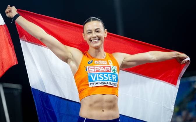 BIRMINGHAM - Nadine Visser wins the 100-meter hurdles final on the second day of the European Athletics Championships. IRIS VAN DEN BROEK ANP xVIxANPxSportx xxANPxIVx 565286488 originalFilename: 565286488.jpg