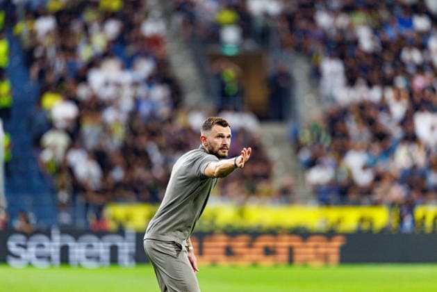 GRAZ, AUSTRIA - 11 AUGUST 2026: Image shows Head Coach Ingolitsch Fabio (Sturm Graz) during UEFA Champions League 2026 27 Third Qualifying Round, Second Leg: SK Sturm Graz vs Fenerbahce SK at Stadion Graz Liebenau on 11 08 2026 in Graz, Austria. Austria Copyright: xFröhlichxPascalx