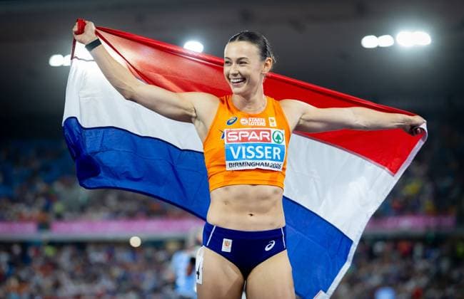 BIRMINGHAM - Nadine Visser wins the 100-meter hurdles final on the second day of the European Athletics Championships. IRIS VAN DEN BROEK ANP xVIxANPxSportx xxANPxIVx 565286651 originalFilename: 565286651.jpg