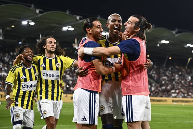 Sturm Graz v Fenerbahce - UEFA Champions League GRAZ, AUSTRIA - AUGUST 11: Fenerbahce s Anderson Talisca (94) celebrates after scoring a goal during the UEFA Champions League third qualifying round second-leg match between Sturm Graz and Fenerbahce at Liebenau Stadium in Graz, Austria on August 11, 2026. Agit Erdi Ulukaya Anadolu Graz Austria. Editorial use only. Please get in touch for any other usage.  Copyright: x2026xAnadoluxAgitxErdixUlukayax