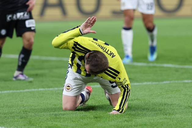 11 August 2026 - SOCCER - 2026 27 UEFA CHAMPIONS LEAGUE, Third Qualifying Round, 2nd Leg SK Sturm Graz vs Fenerbahce SK Kerem Akturkoglu (Fenerbahce) shows disappointment during the match Graz Stadion Graz Liebenau Styria Austria Copyright: xYigitxOermex xPsxImagesxYigitxOermex xPsxImagesx