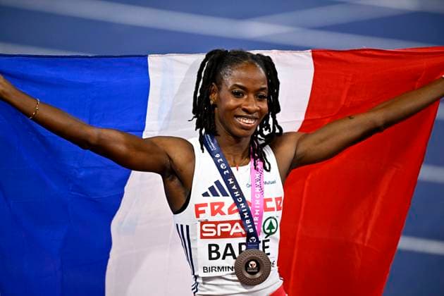 European Athletics Championships Birmingham 2026 - day 2 BIRMINGHAM, ENGLAND - AUGUST 11 : Bapte Laeticia (FRA) in action during the 100m hurdles final on day 2 of the Birmingham 2026 European Athletics Championships on August 11, 2026 in Birmingham, England, 11 08 2026 Birmingham ENGLAND  Copyright: xTomasxSiskx