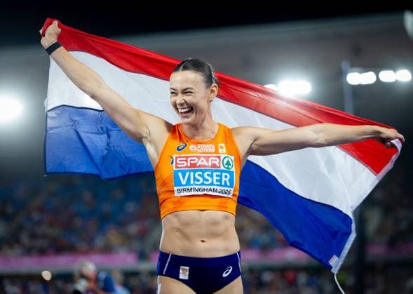 BIRMINGHAM - Nadine Visser wins the 100-meter hurdles final on the second day of the European Athletics Championships. IRIS VAN DEN BROEK ANP xVIxANPxSportx xxANPxIVx 565286759 originalFilename: 565286759.jpg