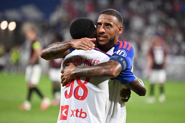 Football : Olympique Lyonnais v Sparta Praha- Qualifying champions league 11 08 2026 Ainsley MAITLAND NILES scoring goal of Lyon scoring goal during the second leg, 3rd qualifying round match of the Football Champions League between Olympiquer Lyonnais and Sparta Praha ,Czech Republic at Groupama Stadium Decines Charpieu Lyon on August 11, 2026, , France LYONFrance  Copyright: xMouradxAllilix