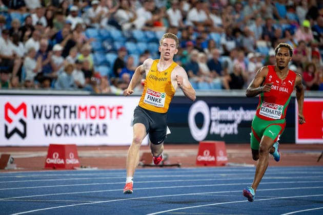 11.08.2026, GBR, Leichtathletik, Europameisterschaft 2026, Abendsession Tag 2, Birmingham Thorben Finke ( Deutschland ), 400 Meter Herren, Halbfinale Birmingham Alexander Stadium England Großbritannien *** August 11, 2026, GBR, Track and Field, 2026 European Championships, Evening Session, Day 2, Birmingham Thorben Finke, Germany, Men s 400-meter, Semifinals, Birmingham Alexander Stadium, England, Great Britain Copyright: xNordphoto Memmlerx