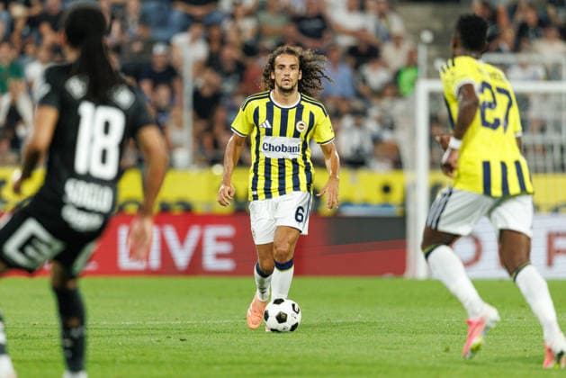 Matteo Guendouzi of Fenerbahce seen during UEFA Champions League third round qualifying game between teams of SK Sturm Graz and Fenerbahce SK (Maciej Rogowski Ball Raw Images) Graz Dalymount Park Austria Copyright: xMaciejxRogowskix sturmfenerbahce2627_1-137