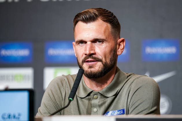 Fussball: Österreich: UEFA Champions League Qualifikation 2026 2027 - 3. Runde, 11.08.2026 - SK Sturm Graz (Österreich) vs. Fenerbahce Istanbul (Türkei) - Merkur Arena (Graz, Österreich); Pressekonferenz Fabio Ingolitsch (Sturm Graz) *** Soccer Austria UEFA Champions League Qualifiers 2026–2027, Third Round, August 11, 2026: SK Sturm Graz (Austria) vs. Fenerbahçe Istanbul (Turkey) at Merkur Arena, Graz, Austria; Press Conference with Fabio Ingolitsch of Sturm Graz Copyright: xLUKAxKOLANOVICx