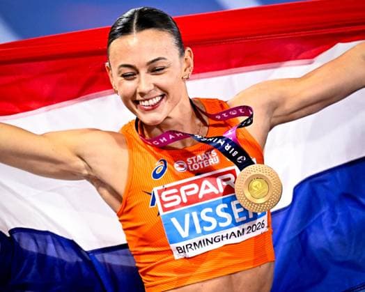European Athletics Championships Birmingham 2026 - day 2 BIRMINGHAM, ENGLAND - AUGUST 11 : Visser Nadine (NED) in action during the 100m hurdles final on day 2 of the Birmingham 2026 European Athletics Championships on August 11, 2026 in Birmingham, England, 11 08 2026  Copyright: xTomasxSiskx