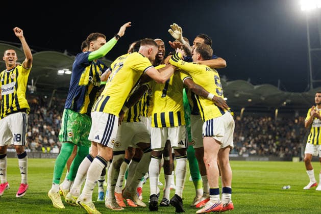Talisca, Kerem Akturkoglu, Marco Asencio, Mason Greenwood, NÂ Golo Kante, Matteo Guendouzi, Archie Brown, Nathan Ake, Milan Skriniar, Nelson Semedo, Mert Gunok, Mert Muldur, Fred, Oguz AydÄ±n, Ismail Yuksek, Vedat Muriqi, Ismail Kartal seen during UEFA Champions League third round qualifying game between teams of SK Sturm Graz and Fenerbahce SK (Maciej Rogowski Ball Raw Images) Graz Dalymount Park Austria Copyright: xMaciejxRogowskix sturmfenerbahce2627_2-77