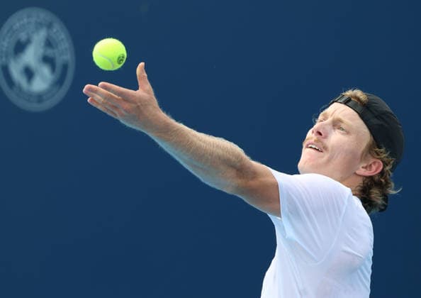 August 11, 2026, Mason, Ohio, USA: DANE SWEENY of Australia during the match against C. O Connell of Australia in qualification before tennis tournament ATP, Tennis Herren 1000 Cincinnati Open in Mason, USA. Mason USA - ZUMAc278 20260811_zsp_c278_016 Copyright: xMarcinxCholewinskix