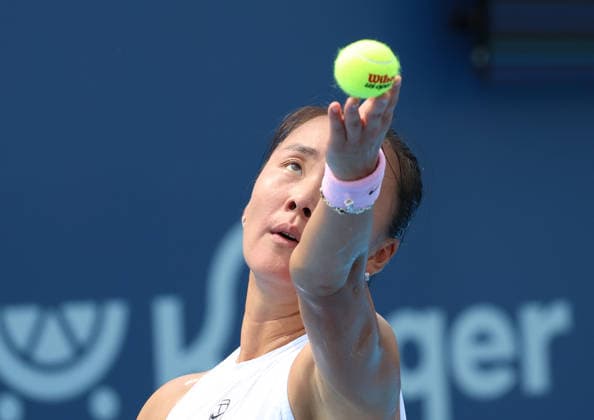 August 11, 2026, Mason, Ohio, USA: YUE YUAN of China during the match against R. Zarazua of Mexico in qualification before tennis tournament WTA, Tennis Damen 1000 Cincinnati Open in Mason, USA. Mason USA - ZUMAc278 20260811_zsp_c278_018 Copyright: xMarcinxCholewinskix