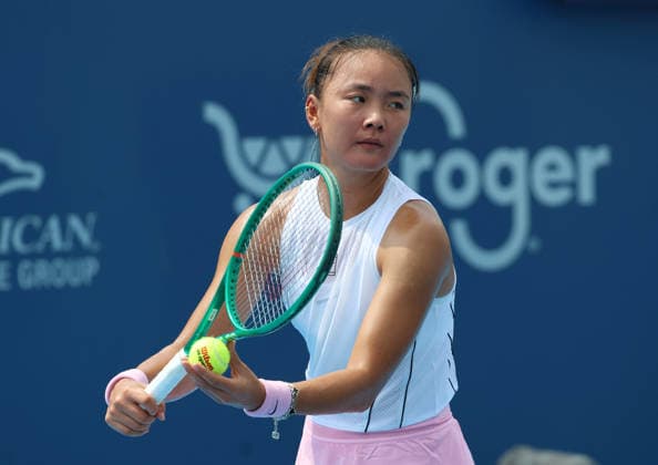 August 11, 2026, Mason, Ohio, USA: YUE YUAN of China during the match against R. Zarazua of Mexico in qualification before tennis tournament WTA, Tennis Damen 1000 Cincinnati Open in Mason, USA. Mason USA - ZUMAc278 20260811_zsp_c278_017 Copyright: xMarcinxCholewinskix