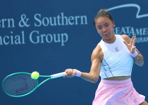 August 11, 2026, Mason, Ohio, USA: YUE YUAN of China during the match against R. Zarazua of Mexico in qualification before tennis tournament WTA, Tennis Damen 1000 Cincinnati Open in Mason, USA. Mason USA - ZUMAc278 20260811_zsp_c278_019 Copyright: xMarcinxCholewinskix