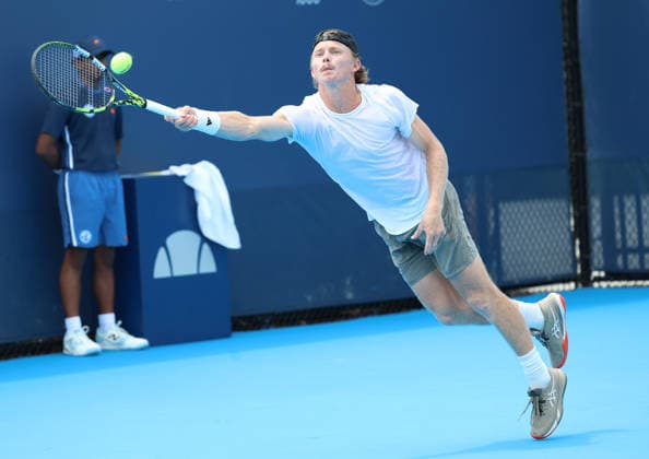August 11, 2026, Mason, Ohio, USA: DANE SWEENY of Australia during the match against C. O Connell of Australia in qualification before tennis tournament ATP, Tennis Herren 1000 Cincinnati Open in Mason, USA. Tennis: Cincinnati Open - Dane Sweeny During Qualification  - ZUMAc278 20260811_zsp_c278_015 Copyright: xMarcinxCholewinskix