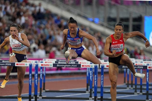 Birmingham , Leichtathletik, Athletics, Track and Field, EAA, Leichtathletik EM Birmingham 2026 European Championships birmingham 2026 , 10.08-17.08.2026, Alexander Stadium Birmingham, Grossbritannien , 100m Frauen Hürden 100m Women, Hurdles , Sara Keskitalo, Finnland Finland FIN Copyright Gladys Chai von der Laage *** Birmingham, Track and Field, Athletics, EAA, 2026 European Athletics Championships in Birmingham, August 10–17, 2026, Alexander Stadium, Birmingham, United Kingdom, Women’s 100m Hurdles, Sara Keskitalo, Finland (FIN) Copyright Gladys Chai von der Laage