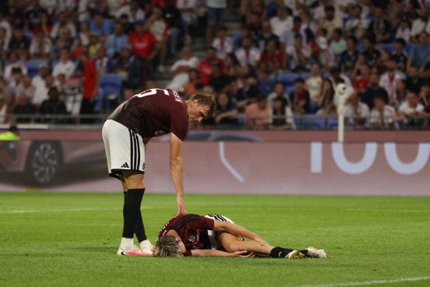 Roman Macek seen during UEFA Champions League third round qualifying game between teams of Olympique Lyonnais Lyon and Sparta Praha (Quentin Motiel-Font Ball Raw Images) Decines-Charpieu Groupama Stadium France Copyright: xQuentinxMontiel-Fontx QuentinLyonspart262700031