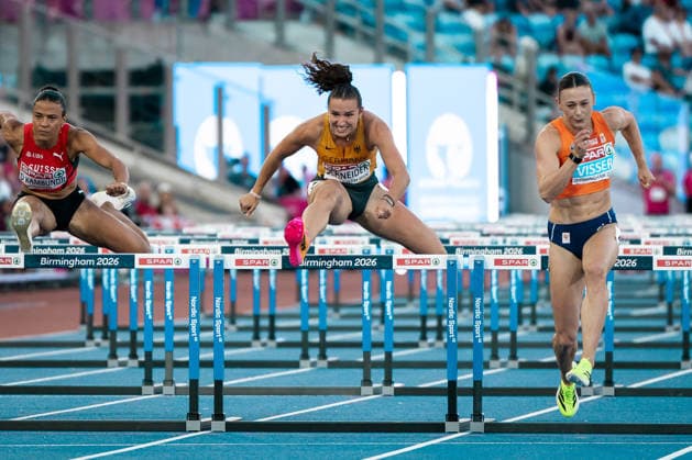 Rosina Schneider (TV Sulz, 100m Huerden Frauen), GBR, Leichtathletik, Athletics, European Athletics Championships 2026, Leichtathletik Europameisterschaft 2026, Birmingham 2026, 09.08.2026, GBR, Leichtathletik, Athletics, European Athletics Championships 2026, Leichtathletik Europameisterschaft 2026, Birmingham 2026, 09.08.2026 Birmingham *** Rosina Schneider TV Sulz, Women s 100m Hurdles, GBR, Track and Field, Athletics, 2026 European Athletics Championships, 2026 European Track and Field Championships, Birmingham 2026, August 9, 2026, GBR, Track and Field, Athletics, 2026 European Athletics Championships, 2026 European Track and Field Championships, Birmingham 2026, August 9, 2026, Birmingham Copyright: xStefanxMayerx EP_SMR