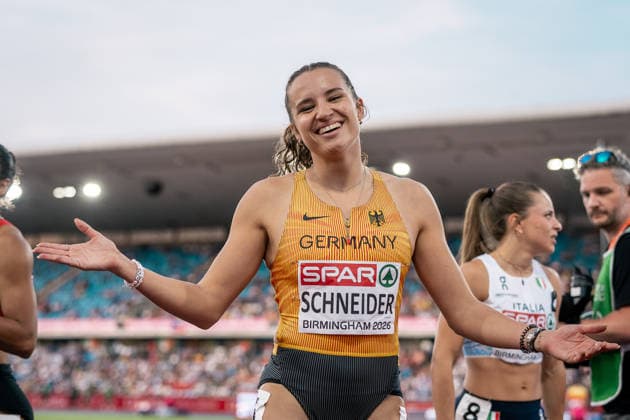 Rosina Schneider (TV Sulz, 100m Huerden Frauen), GBR, Leichtathletik, Athletics, European Athletics Championships 2026, Leichtathletik Europameisterschaft 2026, Birmingham 2026, 09.08.2026, GBR, Leichtathletik, Athletics, European Athletics Championships 2026, Leichtathletik Europameisterschaft 2026, Birmingham 2026, 09.08.2026 Birmingham *** Rosina Schneider TV Sulz, Women s 100m Hurdles, GBR, Track and Field, Athletics, 2026 European Athletics Championships, 2026 European Track and Field Championships, Birmingham 2026, August 9, 2026, GBR, Track and Field, Athletics, 2026 European Athletics Championships, 2026 European Track and Field Championships, Birmingham 2026, August 9, 2026, Birmingham Copyright: xStefanxMayerx EP_SMR