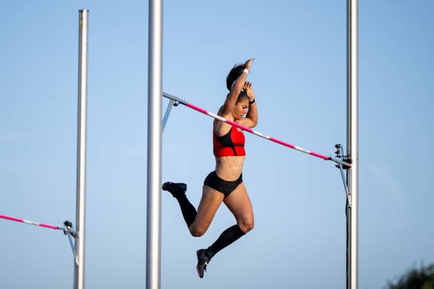 11.08.2026, GBR, Leichtathletik, Europameisterschaft 2026, Abendsession Tag 2, Birmingham Lea Bachmann ( Schweiz ), Stabhochsprung Damen, Qualifikation Birmingham Alexander Stadium England Großbritannien *** August 11, 2026, GBR, Track and Field, 2026 European Championships, Evening Session, Day 2, Birmingham Lea Bachmann, Switzerland, Women s Pole Vault, Qualifying Round, Birmingham Alexander Stadium, England, Great Britain Copyright: xNordphoto Memmlerx