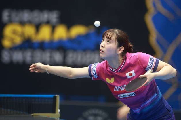 2026 WTT Europe Smash - Sweden - Main Draw - 11 August 2026 - Day 2 Miyu Nagasaki of Japan competes against Elizabet Abraamian of Russia during the Women s Singles Round of 64 at the 2026 Europe Smash at the Baltiska Hallen in Malmo, Sweden, on August 11, 2026. Malmo Sweden  Copyright: xRemyxGrosx originalFilename:gros-europesm260811_npzTM.jpg