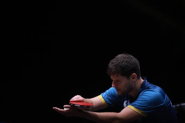 Sport Bilder des Tages #2 2026 WTT Europe Smash - Sweden - Main Draw - 11 August 2026 - Day 2 Dimitrij Ovtcharov of Germany competes against Truls Moregard of Sweden during the Men s Singles Round of 64 at the 2026 Europe Smash at the Malmo Arena in Malmo, Sweden, on August 11, 2026. Malmo Sweden  Copyright: xRemyxGrosx originalFilename:gros-europesm260811_npcGR.jpg