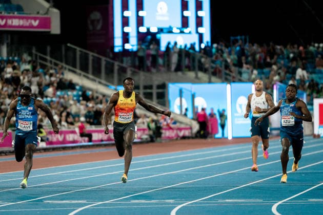 Owen Ansah (Hamburger SV, 100m Maenner), GBR, Leichtathletik, Athletics, European Athletics Championships 2026, Leichtathletik Europameisterschaft 2026, Birmingham 2026, 09.08.2026, GBR, Leichtathletik, Athletics, European Athletics Championships 2026, Leichtathletik Europameisterschaft 2026, Birmingham 2026, 09.08.2026 Birmingham *** Owen Ansah, Hamburger SV, Men s 100m, GBR, Track and Field, Athletics, 2026 European Athletics Championships, 2026 European Track and Field Championships, Birmingham 2026, August 9, 2026, GBR, Track and Field, Athletics, 2026 European Athletics Championships, 2026 European Track and Field Championships, Birmingham 2026, August 9, 2026, Birmingham Copyright: xStefanxMayerx EP_SMR