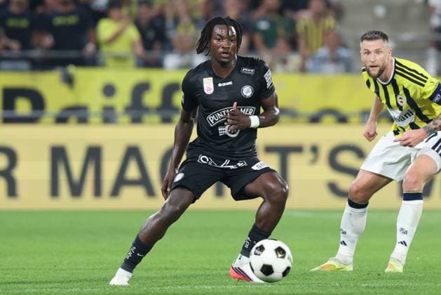 11 August 2026 - SOCCER - 2026 27 UEFA CHAMPIONS LEAGUE, Third Qualifying Round, 2nd Leg SK Sturm Graz vs Fenerbahce SK Seedy Jatta (Sturm Graz) is in action Graz Stadion Graz Liebenau Styria Austria Copyright: xYigitxOermex xPsxImagesxYigitxOermex xPsxImagesx