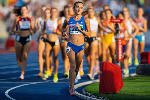 BIRMINGHAM, UNITED KINGDOM - AUGUST 11: Gresa Bakraci of Kosovo competes in the Women s 5000m during the European Athletics Championships at Alexander Stadium on August 11, 2026 in Birmingham, United Kingdom. England United Kingdom Copyright: xBEAUTIFULxSPORTS TobiasxLacknerx