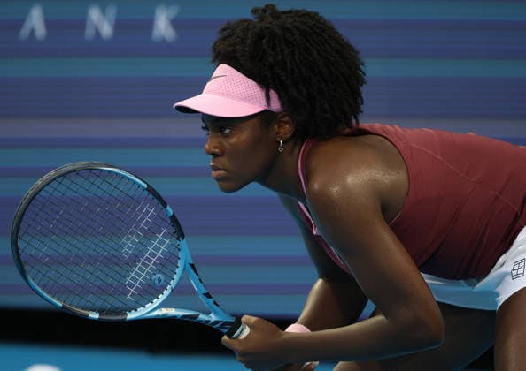 August 11, 2026, Mason, Ohio, USA: AKASHA URHOBO of USA during the match against H. Vandewinkel of Belgium in qualification before tennis tournament WTA, Tennis Damen 1000 Cincinnati Open in Mason, USA. Mason USA - ZUMAc278 20260811_zsp_c278_039 Copyright: xMarcinxCholewinskix