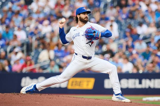 August 11, 2026, Toronto, On, Canada: Toronto Blue Jays Dylan Cease (84) pitches against the Boston Red Sox during first inning MLB, Baseball Herren, USA baseball action in Toronto, on Tuesday, Aug. 11, 2026. Canada News - August 11, 2026  - ZUMAc35_ 20260811_zaf_c35_084 Copyright: xSammyxKoganx