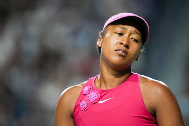 National Bank Open 2026 - Day 11 TORONTO, CANADA - AUGUST 11 : Naomi Osaka of Japan reacts after losing a point against Elena Rybakina of Kazakhstan in quarter-finals round match during day 11 of WTA, Tennis Damen 1000 National Bank Open in Toronto, Ontario, Canada on August 11, 2026. Mert Alper Dervis Anadolu Ontario Canada. Editorial use only. Please get in touch for any other usage.  Copyright: x2026xAnadoluxMertxAlperxDervisx