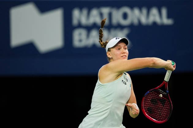 National Bank Open 2026 - Day 11 TORONTO, CANADA - AUGUST 11 : Elena Rybakina of Kazakhstan in action against Naomi Osaka of Japan in quarter-finals round match during day 11 of WTA, Tennis Damen 1000 National Bank Open in Toronto, Ontario, Canada on August 11, 2026. Mert Alper Dervis Anadolu Ontario Canada. Editorial use only. Please get in touch for any other usage.  Copyright: x2026xAnadoluxMertxAlperxDervisx