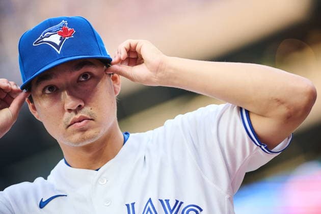 August 11, 2026, Toronto, On, Canada: Toronto Blue Jays Brett Bateman (21) looks on prior to MLB, Baseball Herren, USA baseball action against the Boston Red Sox in Toronto, on Tuesday, Aug. 11, 2026. Canada News - August 11, 2026  - ZUMAc35_ 20260811_zaf_c35_116 Copyright: xSammyxKoganx