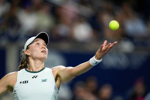 National Bank Open 2026 - Day 11 TORONTO, CANADA - AUGUST 11 : Elena Rybakina of Kazakhstan in action against Naomi Osaka of Japan in quarter-finals round match during day 11 of WTA, Tennis Damen 1000 National Bank Open in Toronto, Ontario, Canada on August 11, 2026. Mert Alper Dervis Anadolu Ontario Canada. Editorial use only. Please get in touch for any other usage.  Copyright: x2026xAnadoluxMertxAlperxDervisx