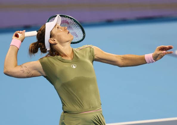 August 11, 2026, Mason, Ohio, USA: KATARZYNA KAWA of Poland during the match against E. Lys of Germany in qualification before tennis tournament WTA, Tennis Damen 1000 Cincinnati Open in Mason, USA. Mason USA - ZUMAc278 20260811_zsp_c278_045 Copyright: xMarcinxCholewinskix
