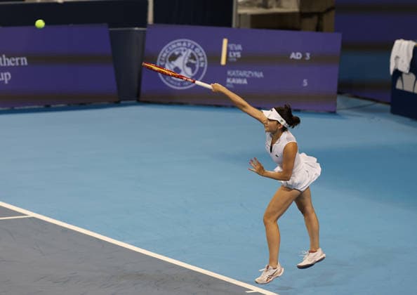 August 11, 2026, Mason, Ohio, USA: EVA LYS of Germany during the match against K. Kawa of Poland in qualification before tennis tournament WTA, Tennis Damen 1000 Cincinnati Open in Mason, USA. Mason USA - ZUMAc278 20260811_zsp_c278_050 Copyright: xMarcinxCholewinskix