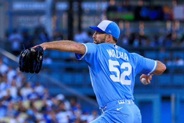 August 11, 2026, Los Angeles, California, USA: Starting pitcher, Michael Wacha 52 of the Kansas City Royals during a regular season MLB, Baseball Herren, USA game against the Los Angeles Dodgers on Tuesday August 11, 2026 at Dodger Stadium in Los Angeles, California. JAVIER ROJAS PI Dodgers Vs. Royals  - ZUMAp124 20260811_zaa_p124_028 Copyright: xJavierxRojasx
