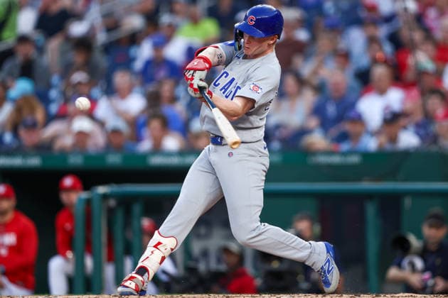 August 11, 2026, Washington D.C, District Of Columbia, United States: Washington, DC; Chicago Cubs center fielder Pete Crow-Armstrong (4) hits a home run during the Major League Baseball game between the Washington Nationals and the Chicago Cubs at Nationals Park on Tuesday, August 11, 2026. The Cubs beat the Nationals 8-6. Washington D.C United States - ZUMAp258 20260811_znp_p258_012 Copyright: xStevexPrakopex