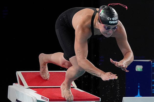 Benedetta Pilato during the Women™s 100m Breaststroke at the Swimming European Aquatics Championships Paris 2026, Paris, August 11 , 2026  Copyright: xSpada LaPressex