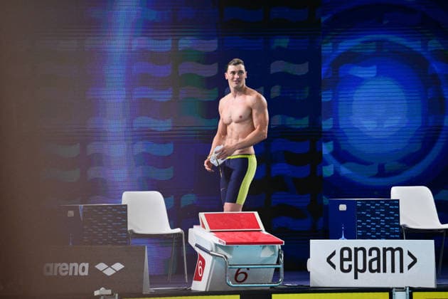 European Aquatics Championships 2026 - Men’s 50m Butterfly Final French swimmer Maxime Grousset wins silver medal during the men’s 50m butterfly final at the European Aquatics Championships 2026 in Saint-Denis on August 11, 2026. Photo by Tomas Stevens ABACAPRESS.COM Saint-Denis Ile-de-France France  Copyright: xStevensxTomas ABACAx