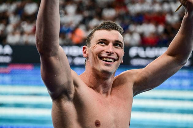 European Aquatics Championships 2026 - Men’s 50m Butterfly Final French swimmer Maxime Grousset wins silver medal during the men’s 50m butterfly final at the European Aquatics Championships 2026 in Saint-Denis on August 11, 2026. Photo by Tomas Stevens ABACAPRESS.COM Saint-Denis Ile-de-France France  Copyright: xStevensxTomas ABACAx