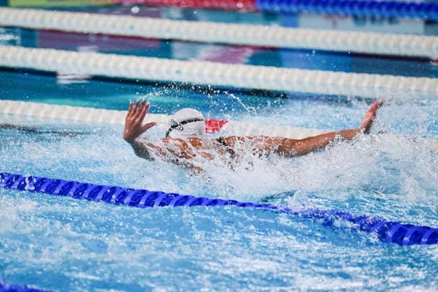 European Aquatics Championships 2026 - Women’s 50m Butterfly Semifinal French swimmer Albane Cachot during the women’s 50m butterfly semifinal at the European Aquatics Championships 2026 in Saint-Denis on August 11, 2026. Photo by Tomas Stevens ABACAPRESS.COM Saint-Denis Ile-de-France France  Copyright: xStevensxTomas ABACAx