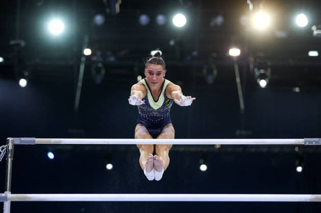 Media Day of Germany s women s gymnastics team Helen Kevric of Germany attends a media day ahead of the European Artistic Gymnastics Championships in Zagreb, Croatia, on August 11, 2026, at Arena Zagreb.  IgorxKralj PIXSELL