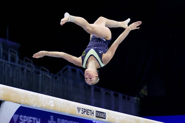 Media Day of Germany s women s gymnastics team Lea Marie Quaas of Germany attends a media day ahead of the European Artistic Gymnastics Championships in Zagreb, Croatia, on August 11, 2026, at Arena Zagreb.  IgorxKralj PIXSELL
