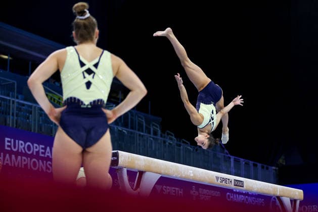 Media Day of Germany s women s gymnastics team Helen Kevric of Germany attends a media day ahead of the European Artistic Gymnastics Championships in Zagreb, Croatia, on August 11, 2026, at Arena Zagreb.  IgorxKralj PIXSELL