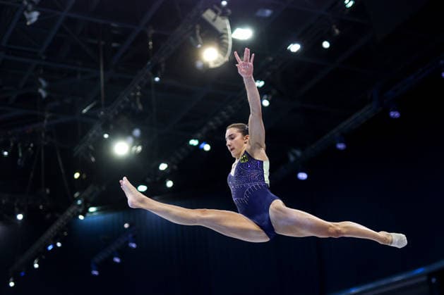 Media Day of Germany s women s gymnastics team Helen Kevric of Germany attends a media day ahead of the European Artistic Gymnastics Championships in Zagreb, Croatia, on August 11, 2026, at Arena Zagreb.  IgorxKralj PIXSELL