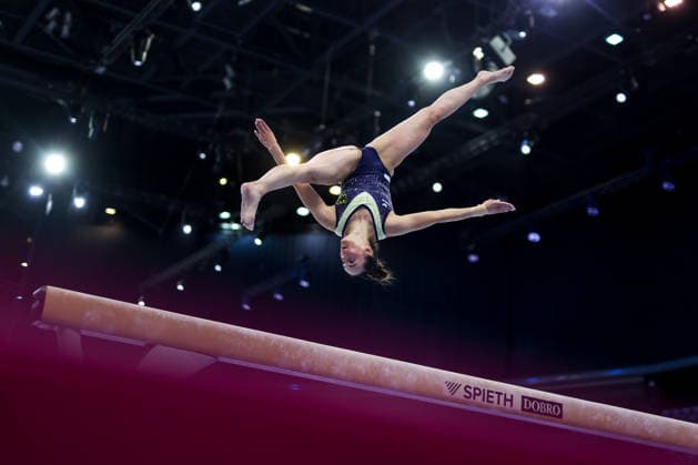 Media Day of Germany s women s gymnastics team Pauline Schafer-Betz of Germany attends a media day ahead of the European Artistic Gymnastics Championships in Zagreb, Croatia, on August 11, 2026, at Arena Zagreb.  IgorxKralj PIXSELL